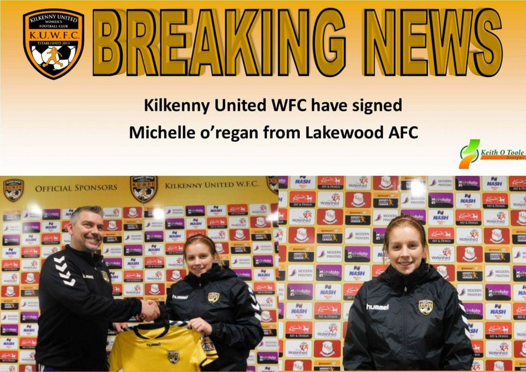 Michelle O'Regan signs for Kilkenny United
