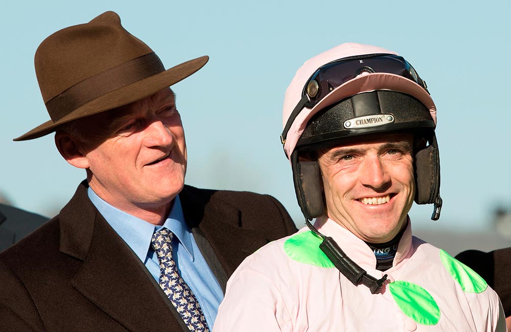 Willie Mullins and Ruby Walsh. Photo: Punchestown Racing